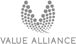 a logo with dots and text