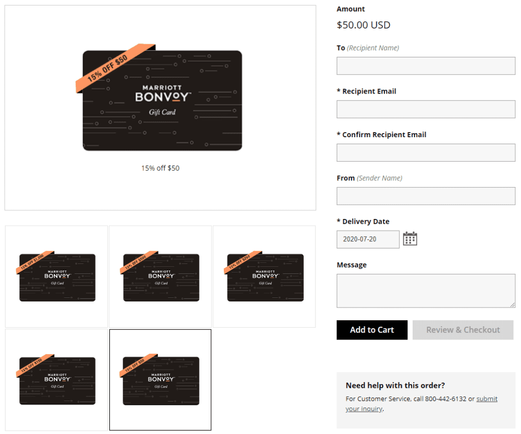 15 Off Marriott Gift Cards Pointshogger