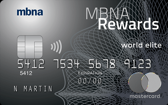 MBNA Rewards World Elite MasterCard